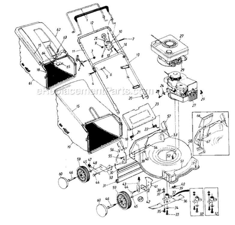 Page A Diagram and Parts List for 112-410R063 1992 MTD Lawn Mower