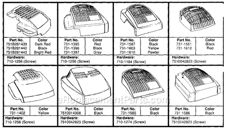 Page B Diagram and Parts List for 115-030A336 1995 MTD Lawn Mower