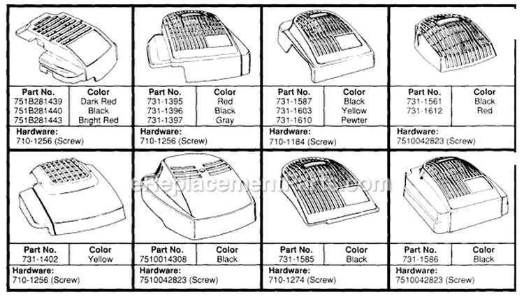 Page A Diagram and Parts List for 115-050A000 1995 MTD Lawn Mower