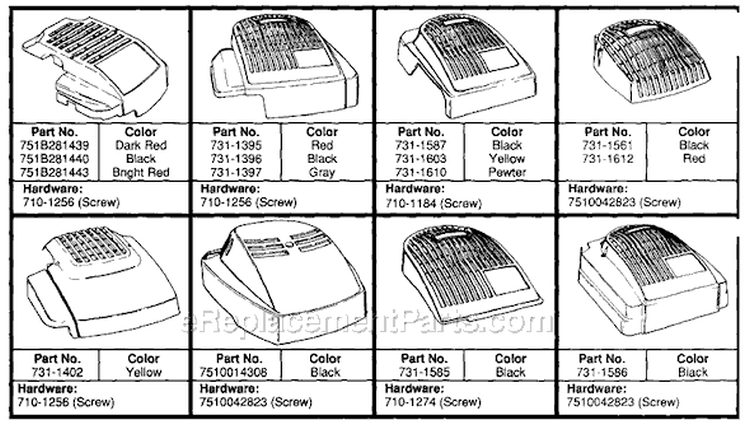 Page B Diagram and Parts List for 115-082A134 1995 MTD Lawn Mower