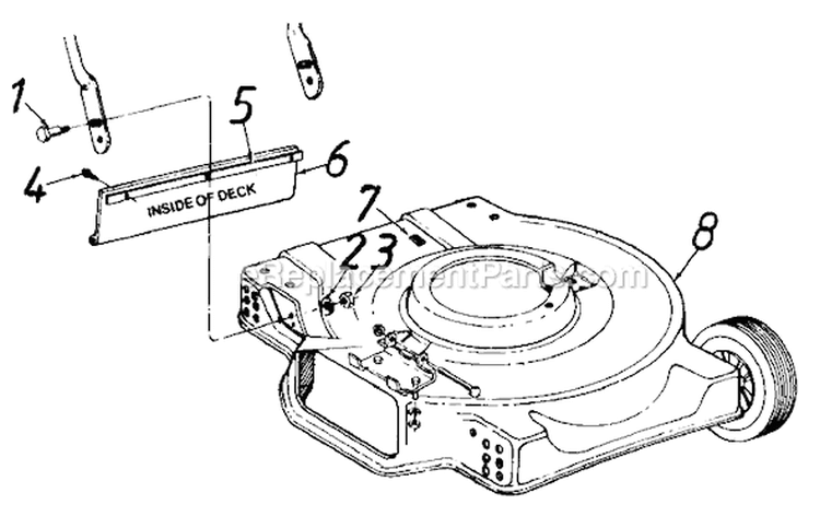 Page A Diagram and Parts List for 118-062R033 72067 -1988 MTD Lawn Mower