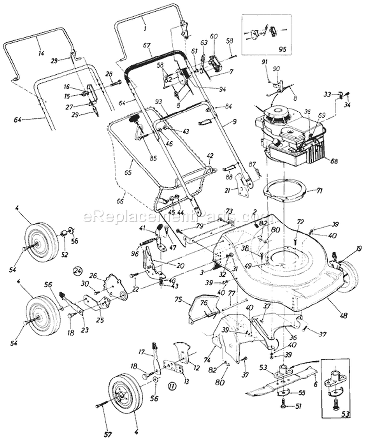 Page A Diagram and Parts List for 118-302R000 1988 MTD Lawn Mower