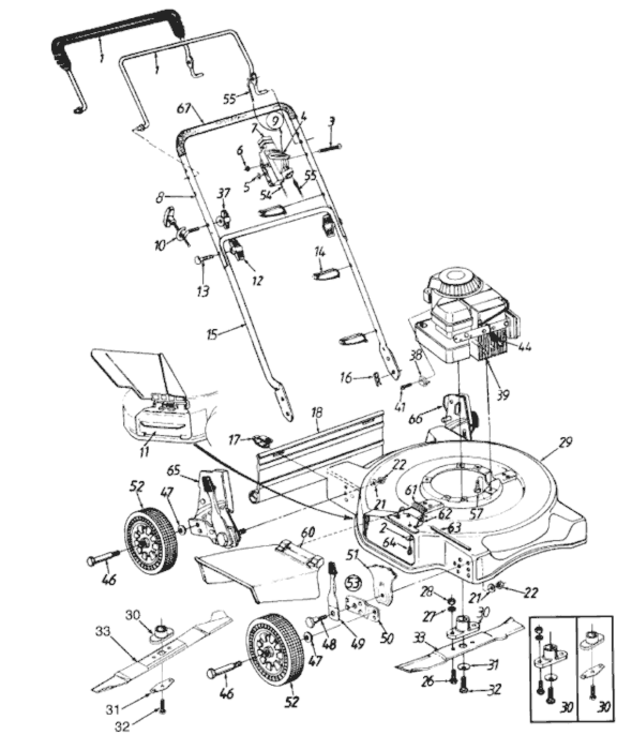 Page A Diagram and Parts List for 11A-072A382 1997 MTD Lawn Mower