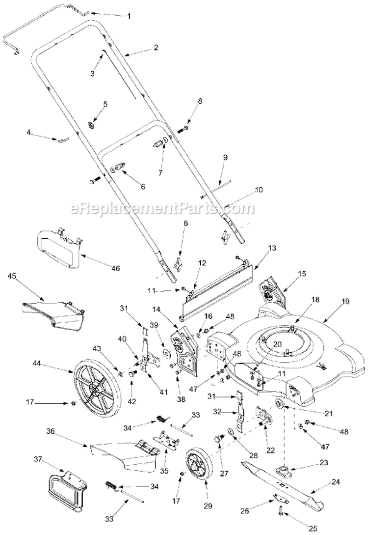 Page A Diagram and Parts List for 11A-509W000 2002 MTD Lawn Mower