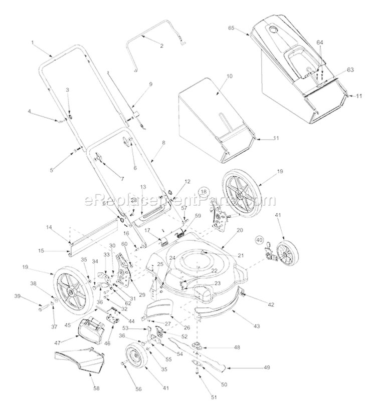 Page A Diagram and Parts List for 11A-549P118 2003 MTD Lawn Mower
