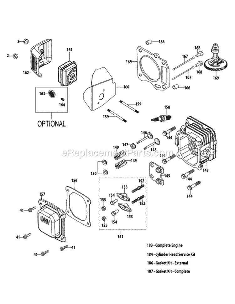 Page L Diagram and Parts List for 11A-A1JC027 2012 MTD Lawn Mower