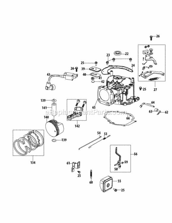 Page C Diagram and Parts List for 11A-A1S5706 2014 MTD Lawn Mower