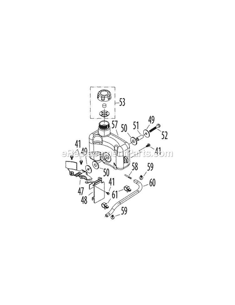 Page G Diagram and Parts List for 11A-B0JC006 2011 MTD Lawn Mower