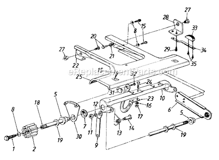 Page B Diagram and Parts List for 120-260R000 1990 MTD Lawn Mower