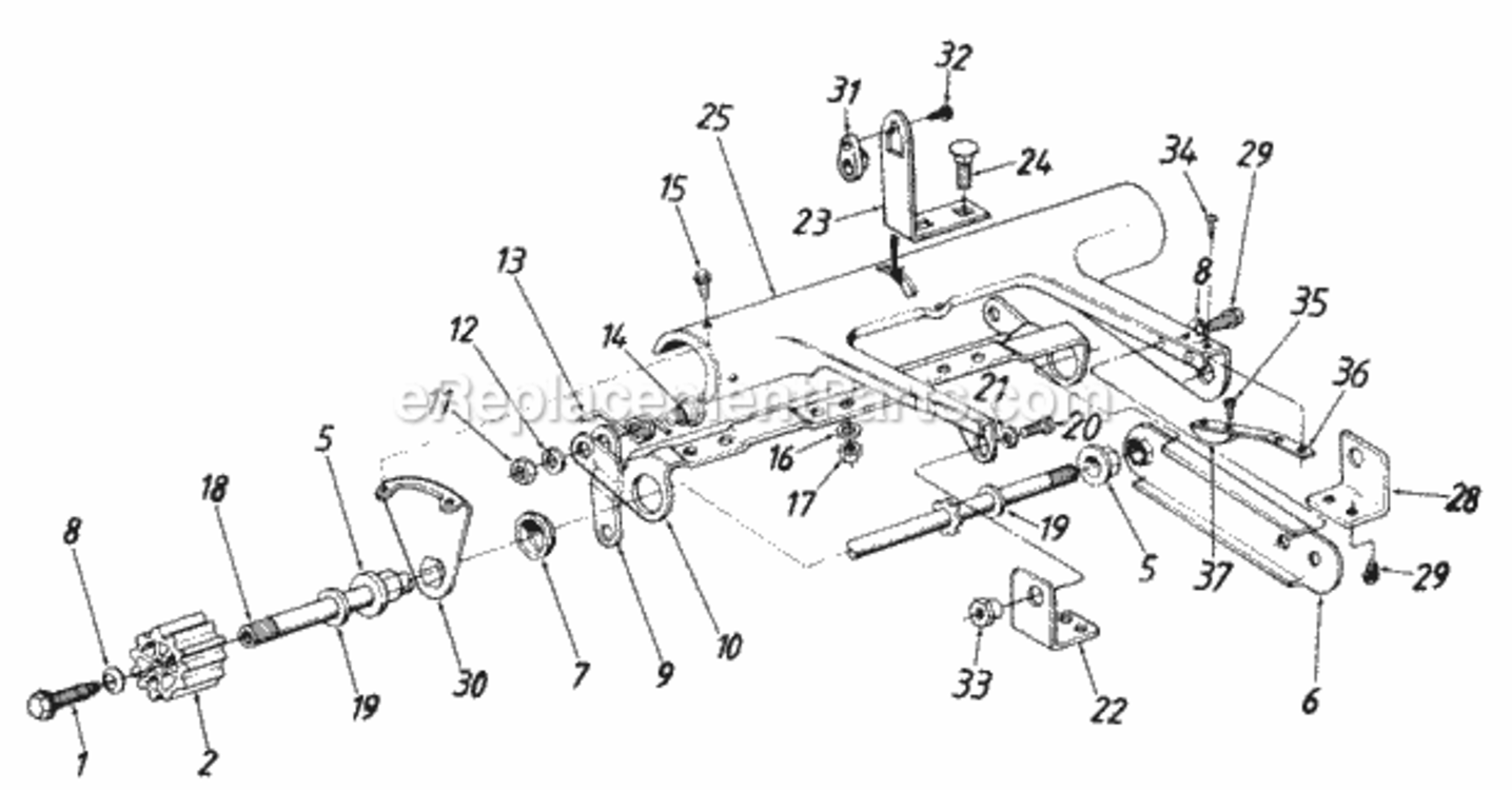 Parts Diagram and Parts List for 120-280R098  MTD Lawn Mower