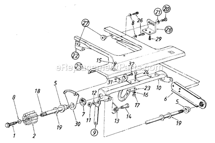 Page A Diagram and Parts List for 120-284E000 1990 MTD Lawn Mower