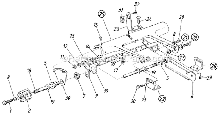 Page D Diagram and Parts List for 120-284E000 1990 MTD Lawn Mower