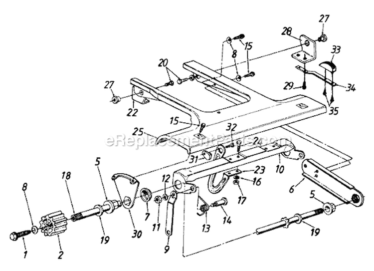 Page B Diagram and Parts List for 120-440R000 1990 MTD Lawn Mower