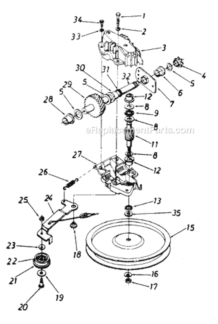 Page A Diagram and Parts List for 120-478B033 75524 -1990 MTD Lawn Mower