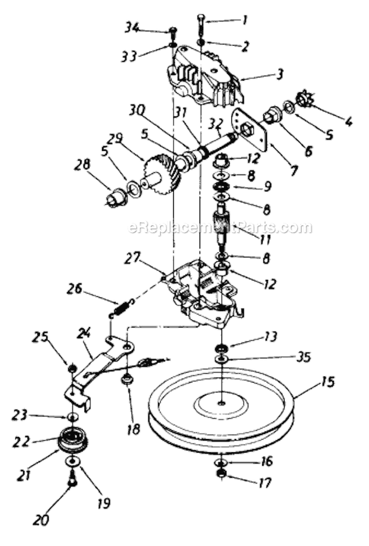 Page C Diagram and Parts List for 1208 1990 MTD Lawn Mower