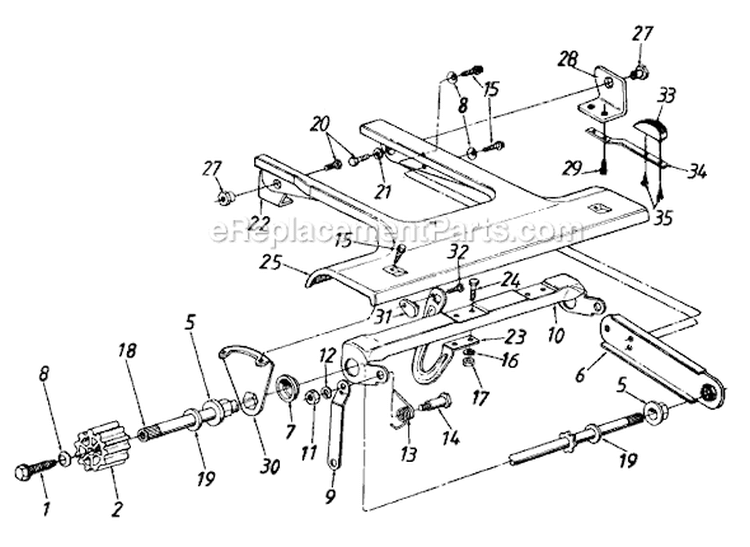 Page B Diagram and Parts List for 121-262R063 1991 MTD Lawn Mower