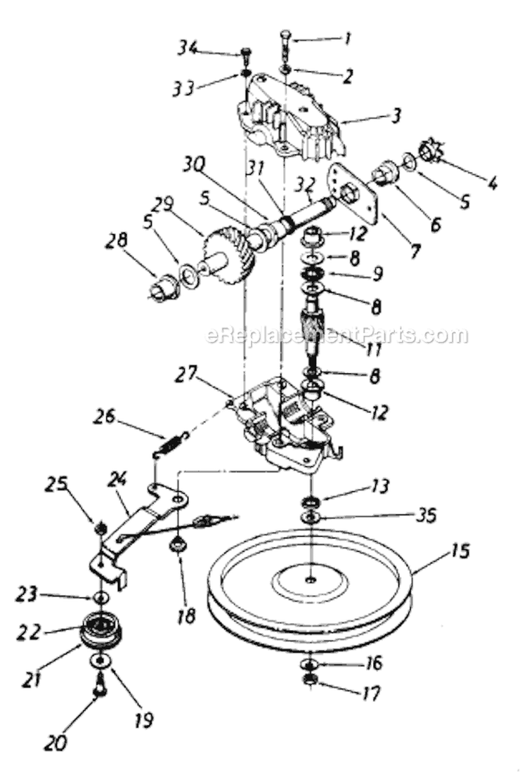 Page A Diagram and Parts List for 121-478B033 75524 -1991 MTD Lawn Mower
