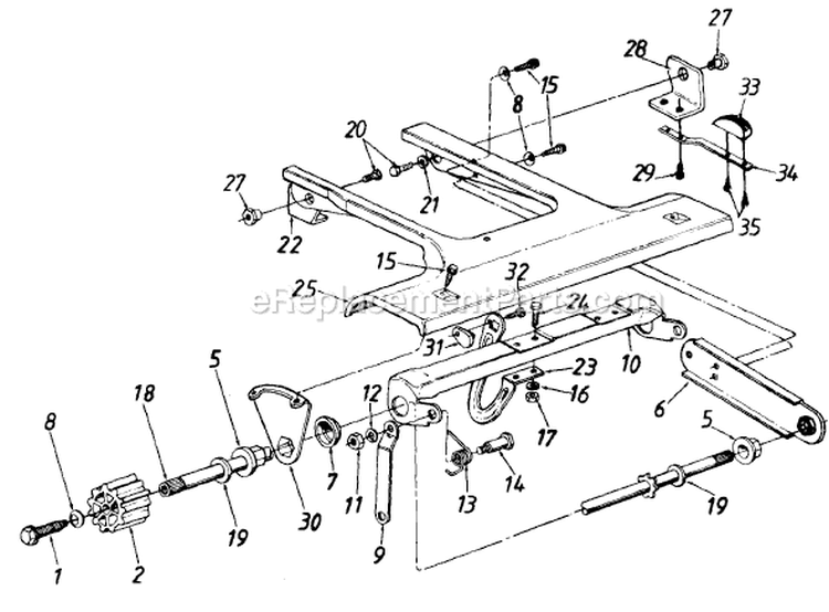 Page A Diagram and Parts List for 122-260R000 1992 MTD Lawn Mower