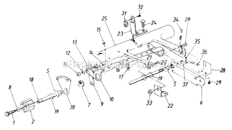 Page A Diagram and Parts List for 122-280R023 1992 MTD Lawn Mower