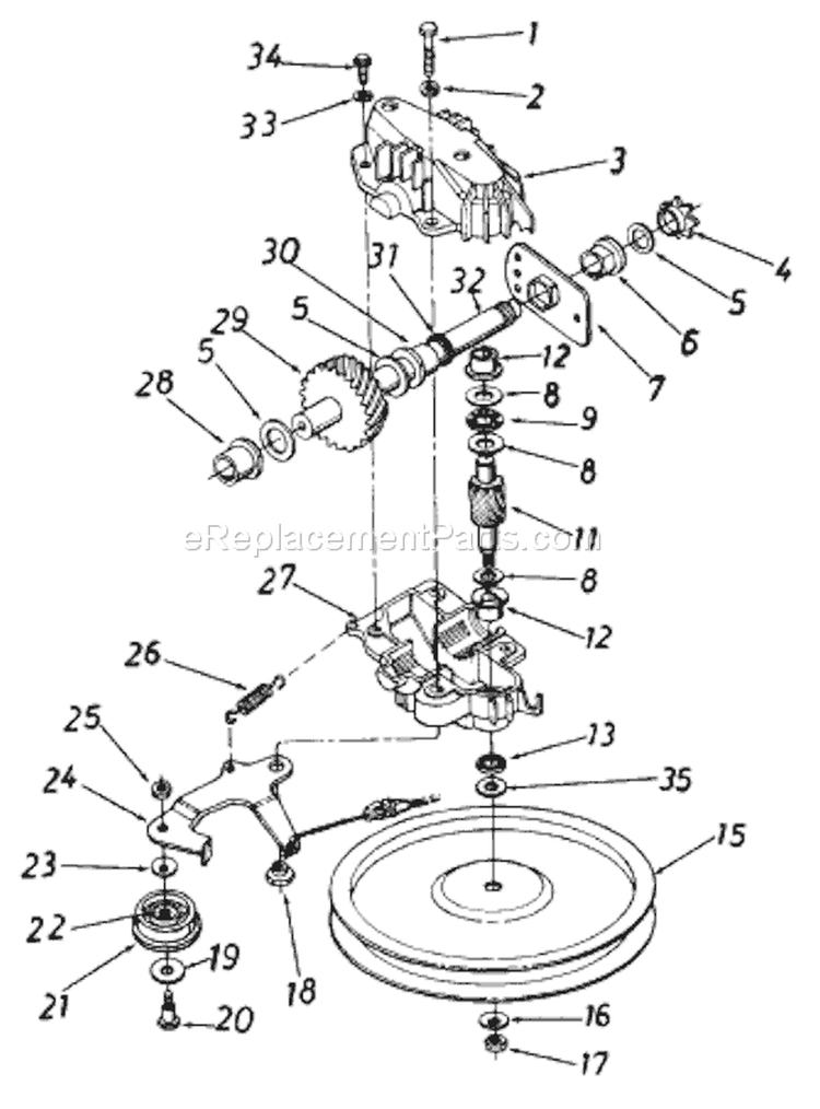 Page D Diagram and Parts List for 122-560B033 72776 -1992 MTD Lawn Mower