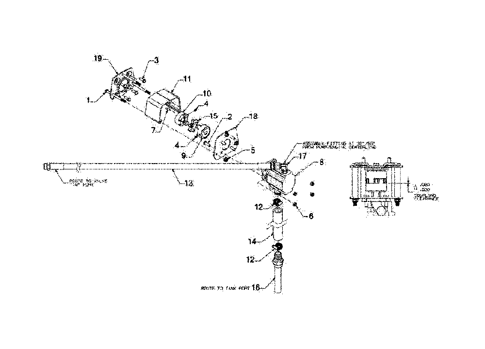 Pump assembly Diagram and Parts List for 24BG57M1793  MTD Log Splitter