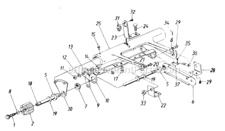 Page A Diagram and Parts List for 123-280B382 1993 MTD Lawn Mower