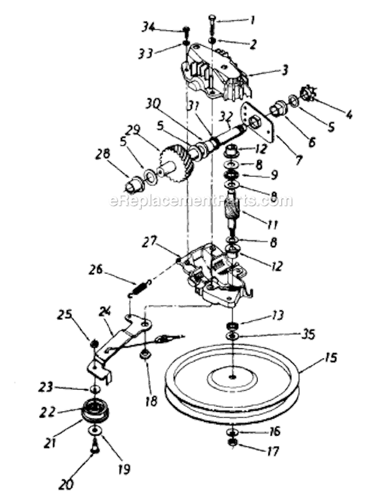 Page C Diagram and Parts List for 123-488F000 1993 MTD Lawn Mower