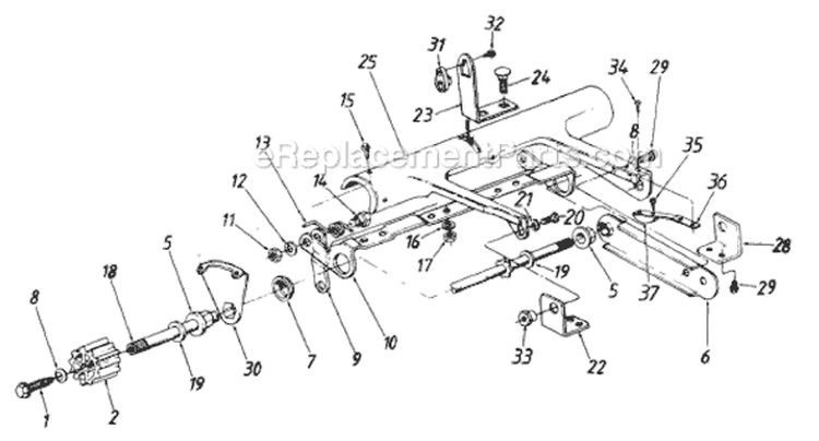 Page A Diagram and Parts List for 124-280B371 1994 MTD Lawn Mower