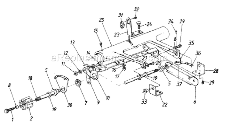 Page A Diagram and Parts List for 124-281C033 1994 MTD Lawn Mower