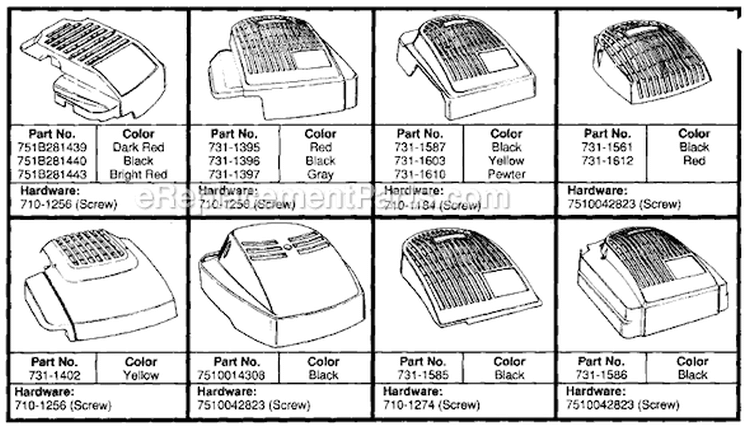 Page A Diagram and Parts List for 125-138C000 1995 MTD Lawn Mower