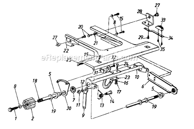 Page A Diagram and Parts List for 125-281C000 1995 MTD Lawn Mower