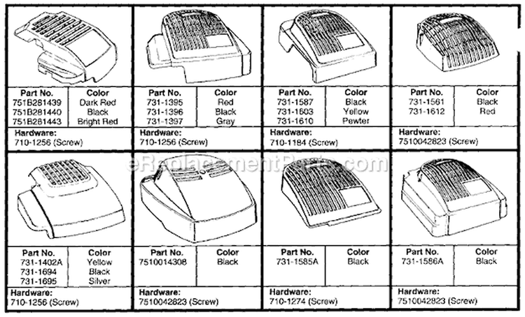 Page A Diagram and Parts List for 126-488Q336 4141446 -1996 MTD Lawn Mower