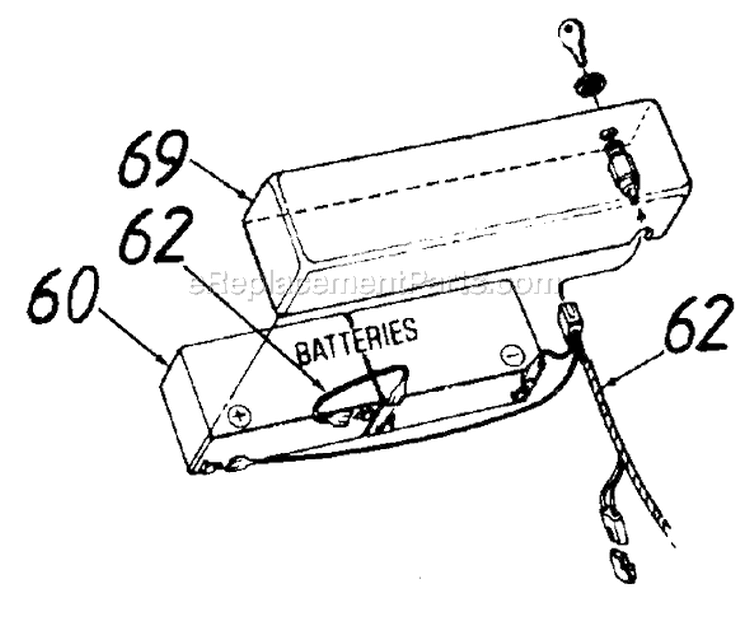 Page B Diagram and Parts List for 127-226-000 1987 MTD Lawn Mower