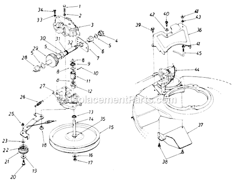 Page A Diagram and Parts List for 128-177R401 1988 MTD Lawn Mower