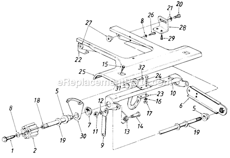 Page B Diagram and Parts List for 128-459R000 1988 MTD Lawn Mower