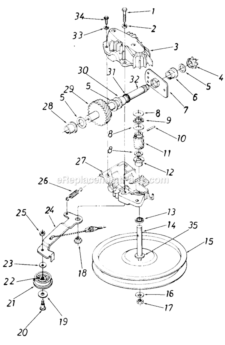 Page C Diagram and Parts List for 12871-8 1988 MTD Lawn Mower