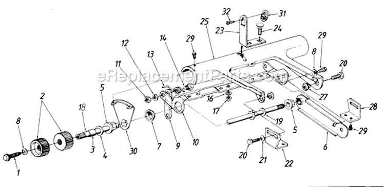 Page B Diagram and Parts List for 129-229R000 1989 MTD Lawn Mower