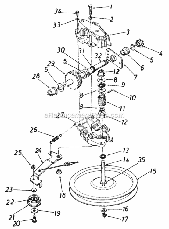 Page B Diagram and Parts List for 129-478R129  MTD Lawn Mower