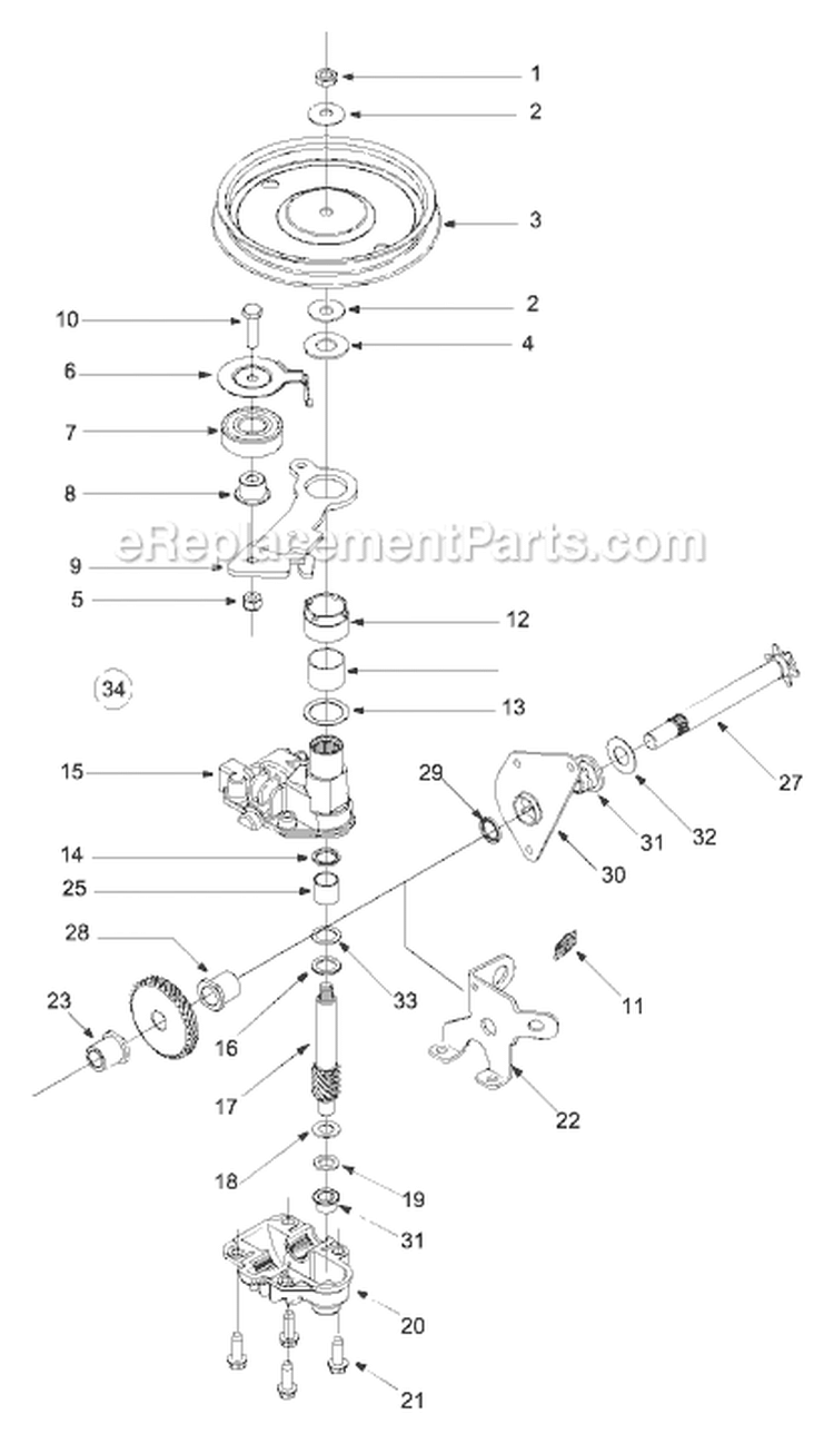 Page B Diagram and Parts List for 12A-378Q098 2004 MTD Lawn Mower