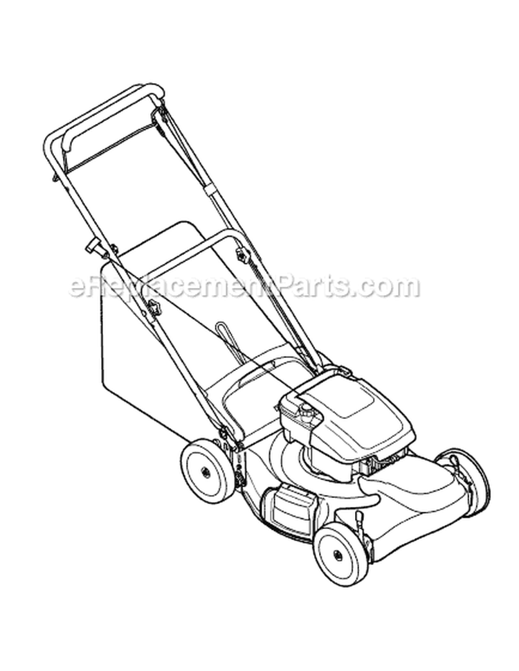 Page B Diagram and Parts List for 12A-466Q002 2009 MTD Lawn Mower