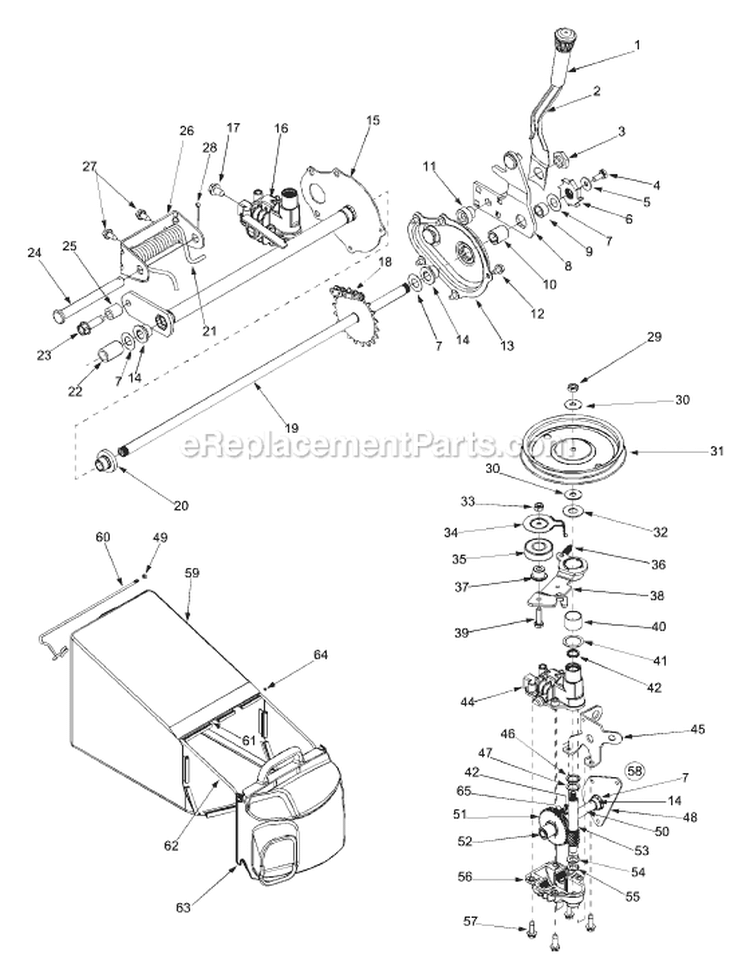 Page B Diagram and Parts List for 12A-998Q029 2004 MTD Lawn Mower