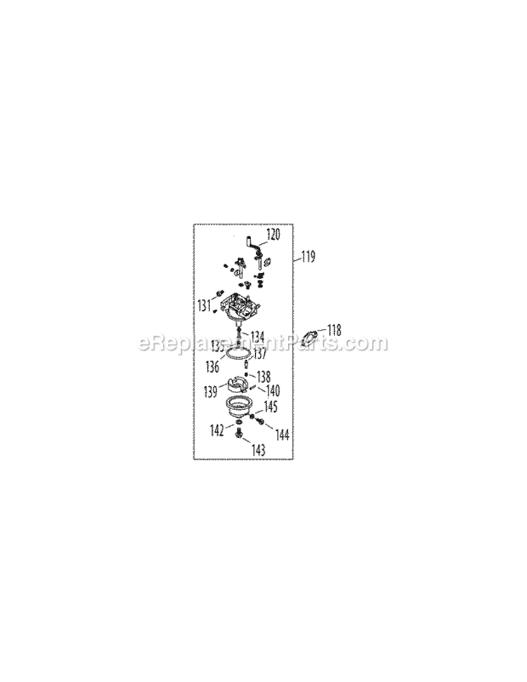 Page B Diagram and Parts List for 12AVB2M7004 2011 MTD Lawn Mower