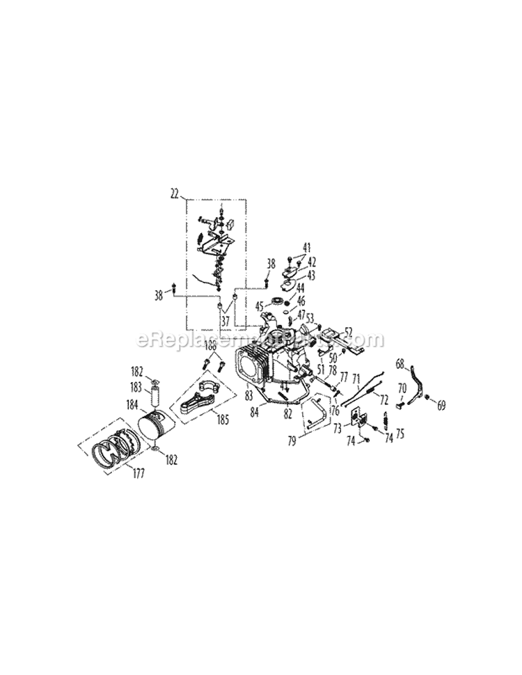 Page C Diagram and Parts List for 12AVB2M7004 2011 MTD Lawn Mower