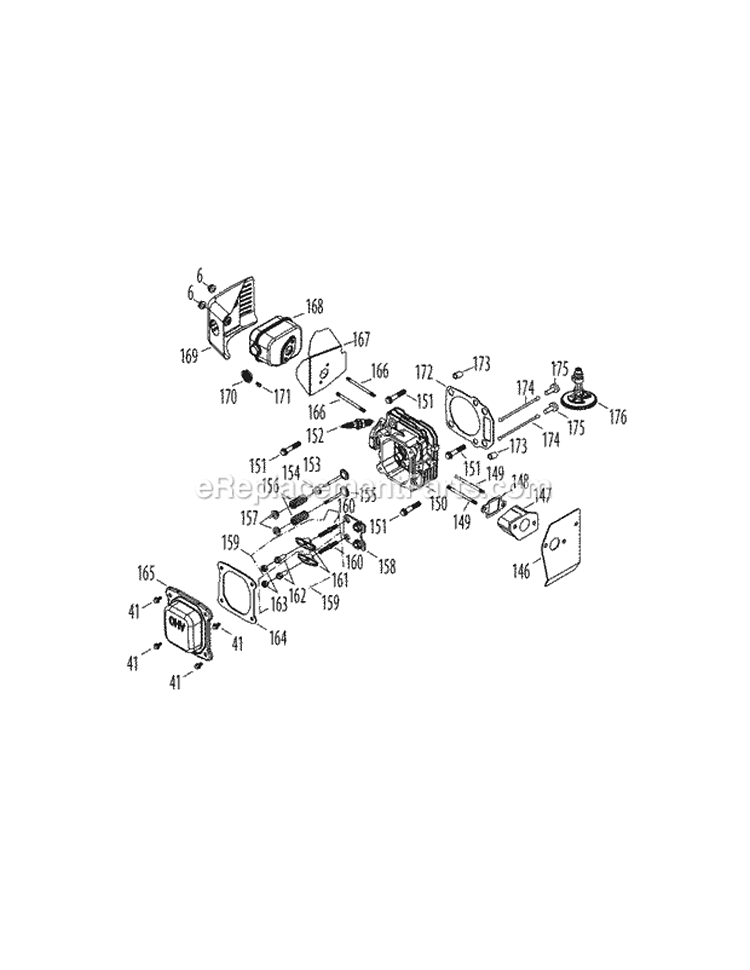 Page E Diagram and Parts List for 12AVB2M7004 2011 MTD Lawn Mower