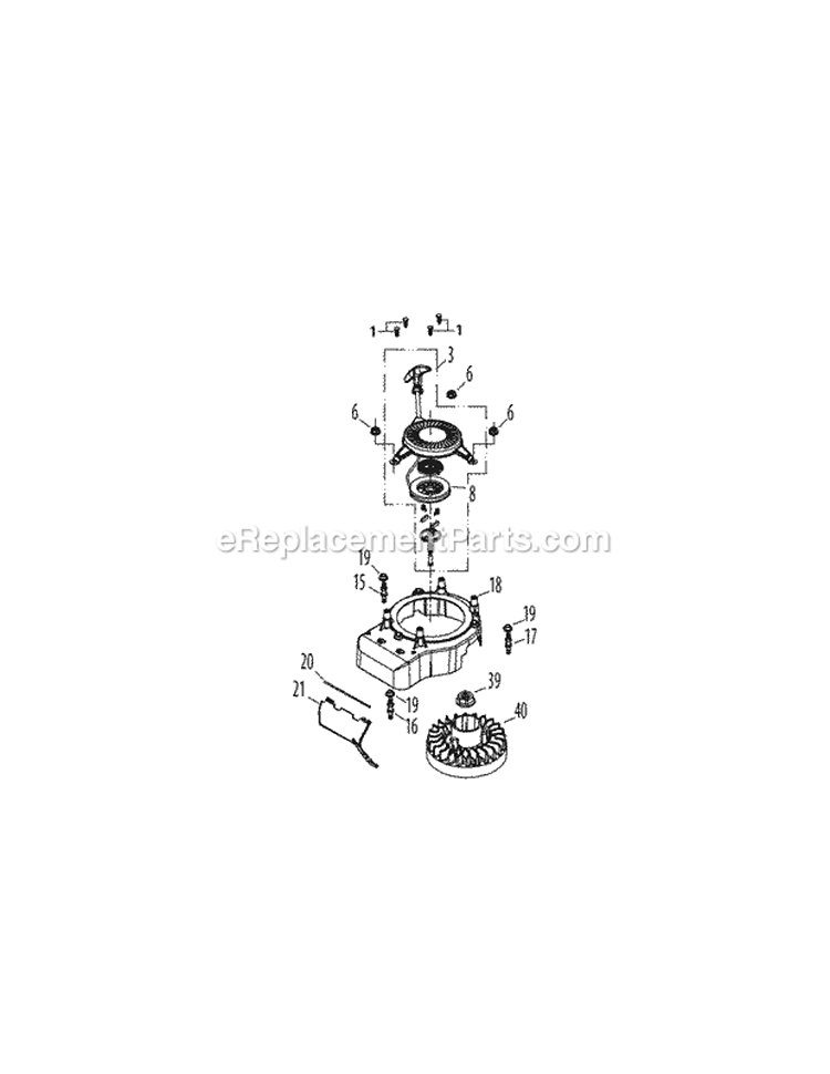 Page F Diagram and Parts List for 12AVB2M7004 2011 MTD Lawn Mower