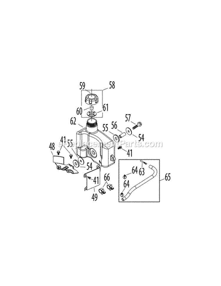 Page G Diagram and Parts List for 12AVB2M7004 2011 MTD Lawn Mower