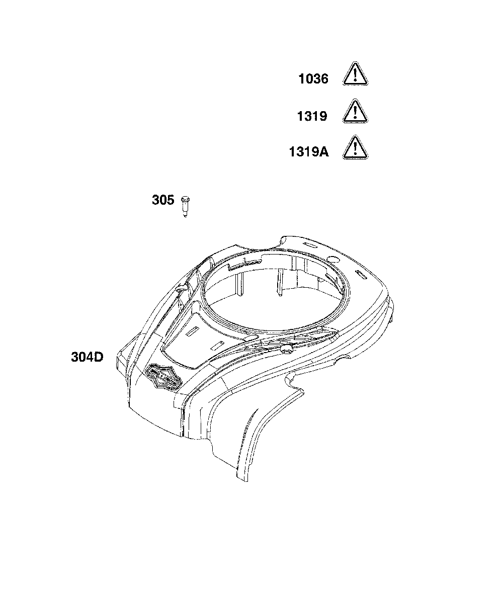 Blower housing Diagram and Parts List for 11A-A2T2793  MTD Lawn Mower