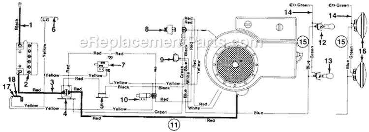 Page A Diagram and Parts List for 130-310D307 1990 MTD Lawn Tractor