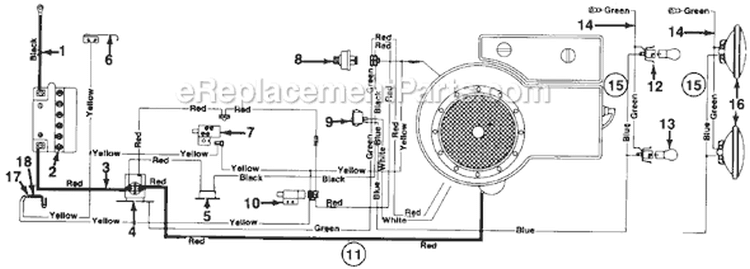 Page A Diagram and Parts List for 130-312D726 1990 MTD Lawn Tractor