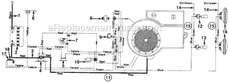 Page A Diagram and Parts List for 130-317D029 1990 MTD Lawn Tractor